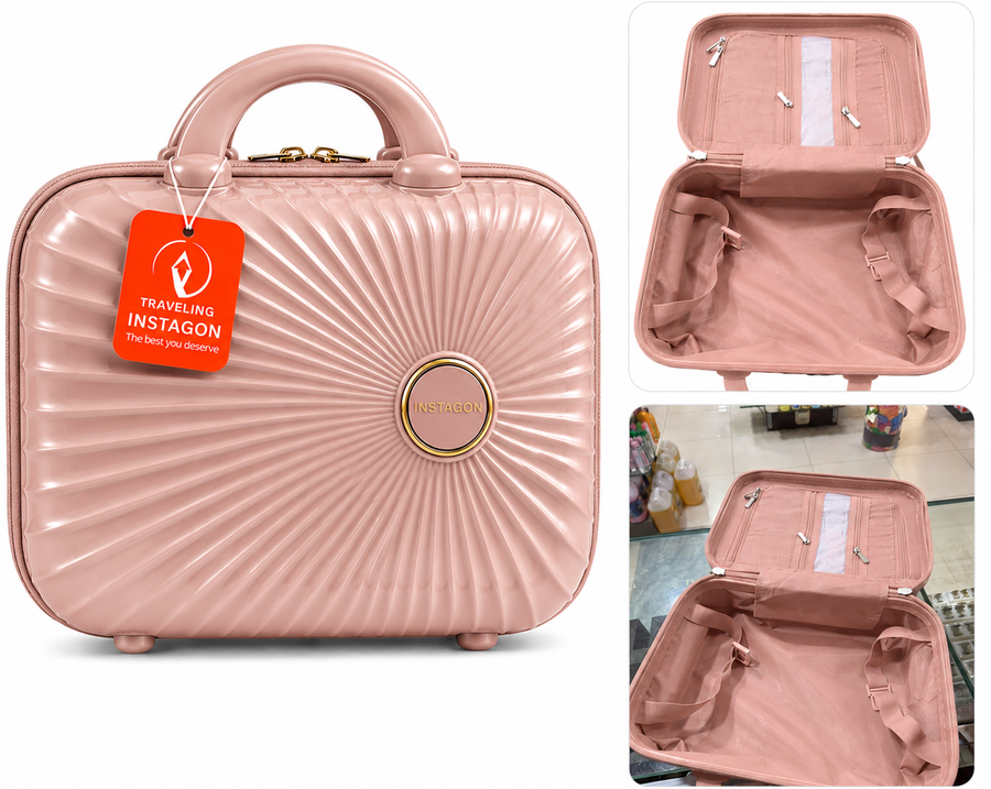 Traveling Instagon Premium Vanity Bag (color pink)
