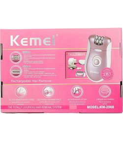 Kemei 2 in 1 Rechargeable Hair Remover Epilator / Shaver KM 2068