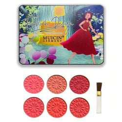 Muicin Fashion Design Matte Blusher & Eyeshadow Kit-6 colour