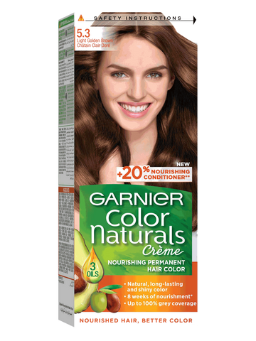 Garnier Color Natural Hair Colour 5.3 Natural Light Golden Brown
