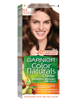 Garnier Color Natural Hair Colour 5.3 Natural Light Golden Brown