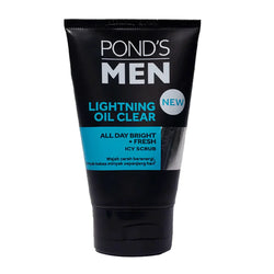 Ponds Men Lightening Oil Clear Icy Scrub 100g