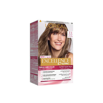 Loreal Paris Excellence Creme , 7.1 Ash Blonde