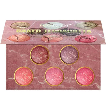 Muicin Baked Terracotta Highlight Blush & Eyeshadow Palette