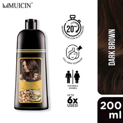 Muicin 5 In 1 Hair Color Shampoo With Ginger & Argan Oil Color Refresh & Repair