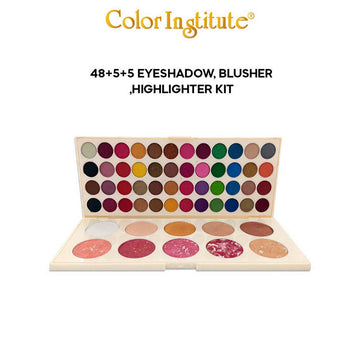 Colour 48 Clr Eye Shade 5 Blush On & 5 Highlighter