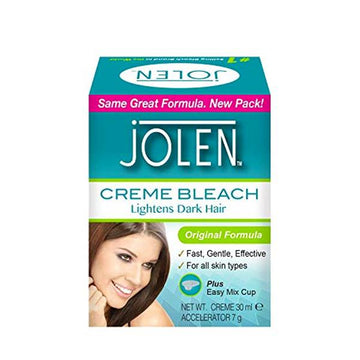 Jolen Facial Creme Cream Bleach Lightens Excess Dark Hair - 30 ml