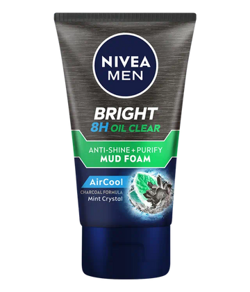 Nivea Men Whitening Air Cool Mud Foam 100ml