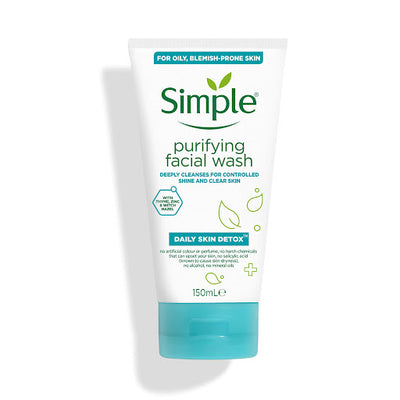 Simple Daily Skin Detox Purifying Facial Wash 150ml