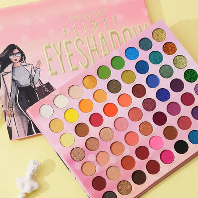 Muicin Flirty Velvet Matte & Glitter 63 Colors Eyeshadow Palette