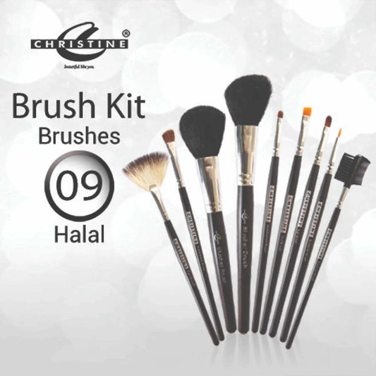 Christine Small Brush Kit Set 9 Pieces