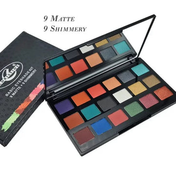 Christine Basic Eyeshade Kit 9 Matte + 9 Shimmery