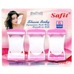 Safit Shave Body Disposable Safety Razor For Women 6 Pcs