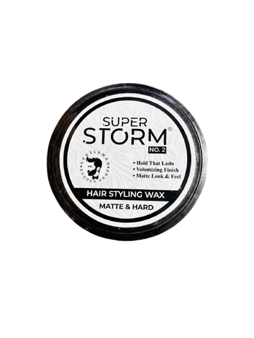 Super Storm Hair Styling wax No 2 Matte & Hard