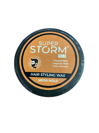 Super Storm Hair styling Wax Mega Hold No 6