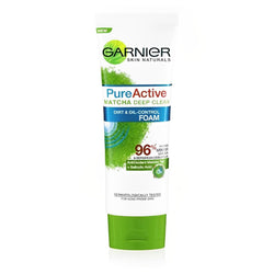 Garnier Pure Active Matcha Deep Clean Dirt & Oil Control Foam 100ml (Imported)