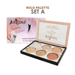Just Gold Golden Hour Holo Palette 6 Colour Highlighter