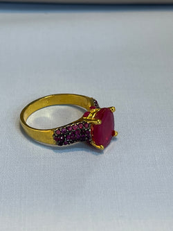 Diamond Decent Ring (Green)