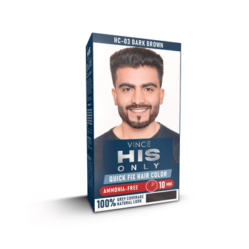 Vince Dark Brown Men Hair Color - His Only (HC-03)