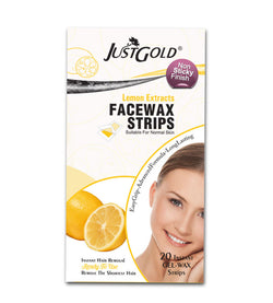 Just Gold Face Wax Strips Lemon
