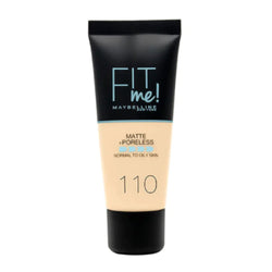 Maybelline Fit Me Matte Poreless Liquid Foundation 110 Porcelain 30ml