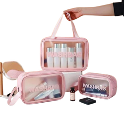 3PC Set Wash Bags For Skin Care & Cosmetics