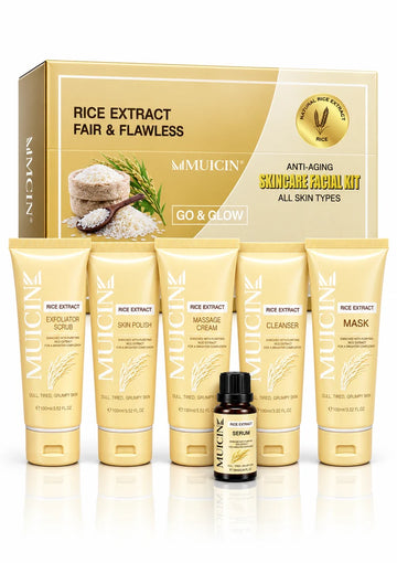 Muicin Rice Extract Light & Bright Facial Kit