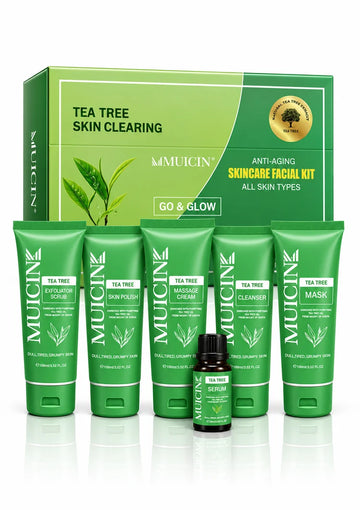 Muicin Tea Tree Clear & Clean Facial Kit 6 Steps Purity & Balance